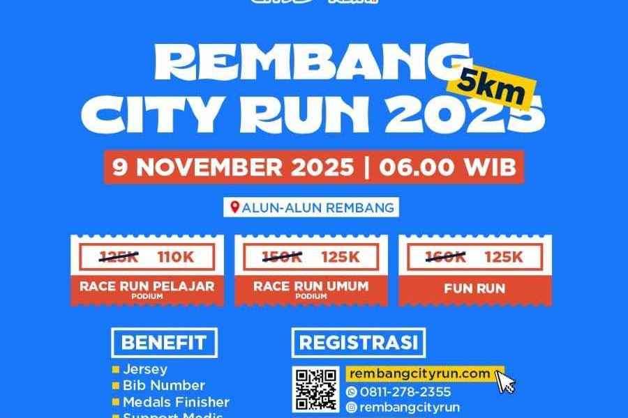 “Rembang City Run 2025”: Menggaungkan Pariwisata Sport dan Gerakkan Ekonomi Lokal