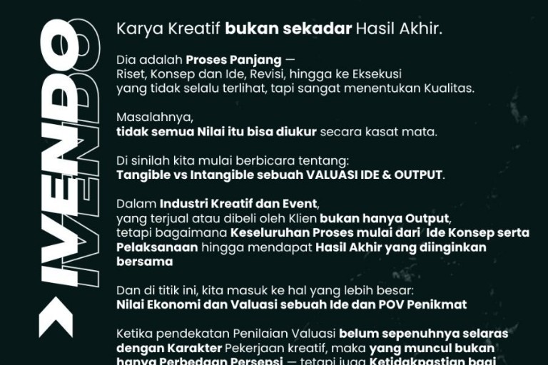 IVENDO Soroti Perlindungan Profesi: Karya Kreatif Tak Bisa Dinilai Layaknya Barang Administratif