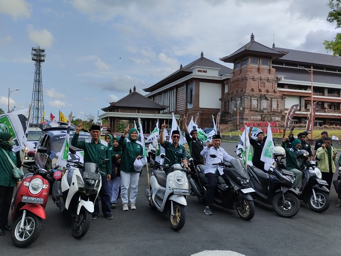 Ikuti Kirab Pemilu 2024, PKB Badung Serukan Masyarakat Tidak Golput