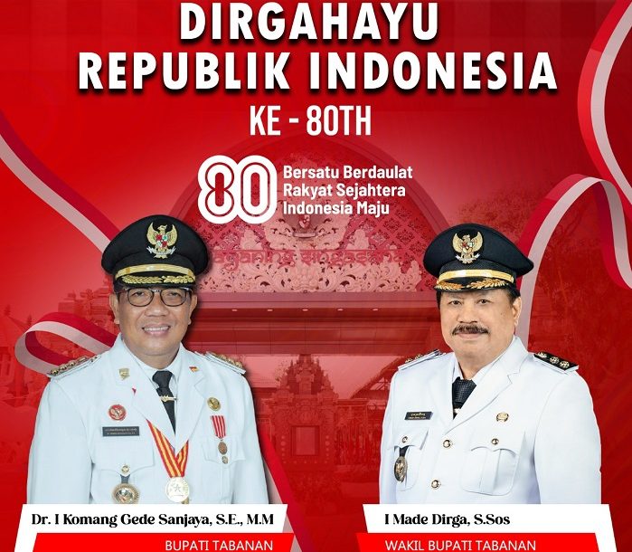 Bupati Tabanan Ajak Masyarakat Isi Kemerdekaan dengan Kerja Nyata
