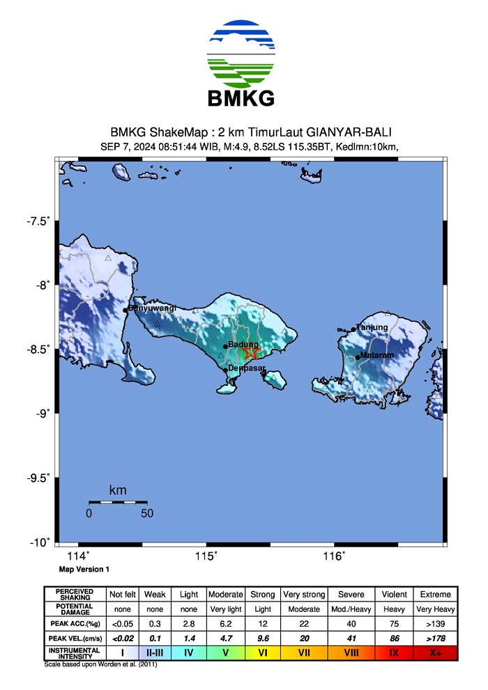 Gempa Bali M 4,9 Tak Berpotensi Tsunami, Warga Berhamburan Keluar Rumah Selamatkan Diri