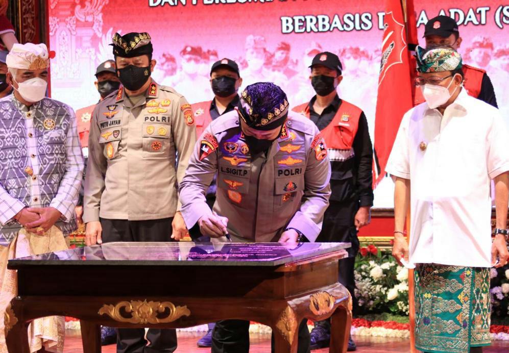 Kapolri Apresiasi Pergub Sistem Pengamanan Lingkungan Terpadu Berbasis Desa Adat di Bali