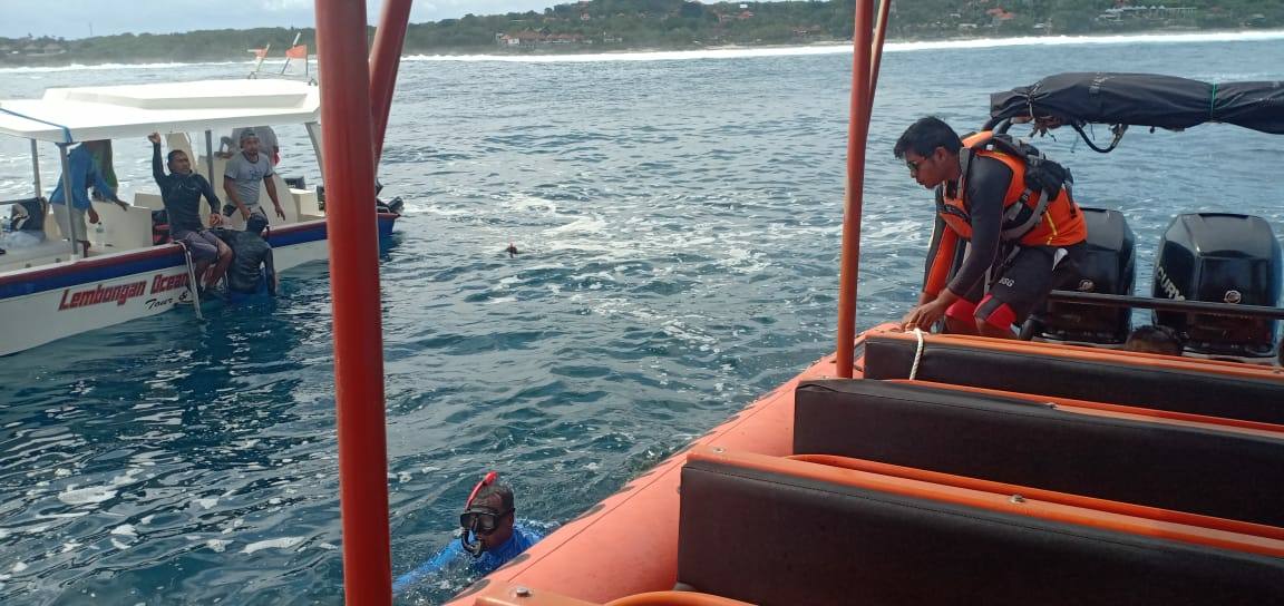 Nelayan Dihantam Ombak Perairan Lembongan, Ditemukan di Kedalaman 5 Meter