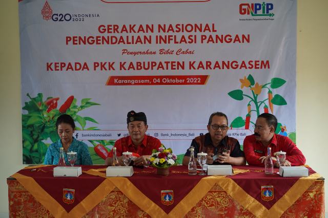 Pengendalian Inflasi Pangan, Bank Indonesia Bagikan 77 Ribu Bibit Cabai di Bali