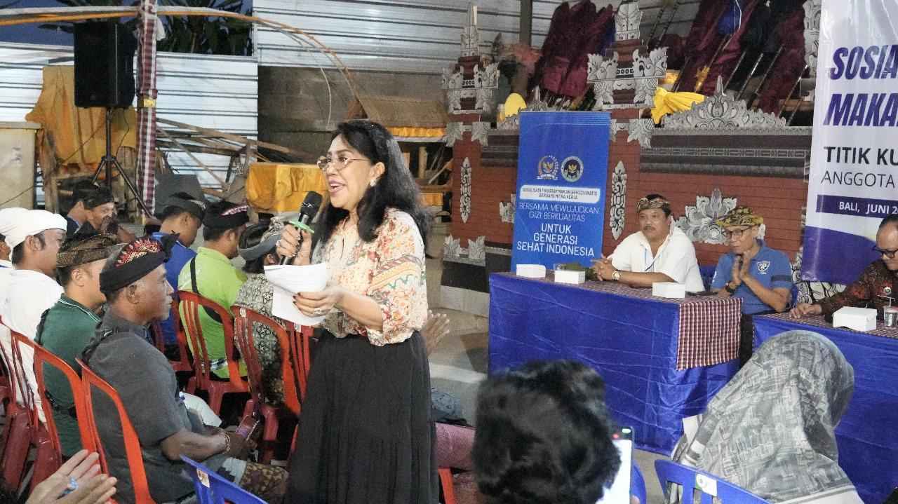 Ratusan Warga Udisan Sambut Program Makan Bergizi Gratis Demi Generasi Emas 2045