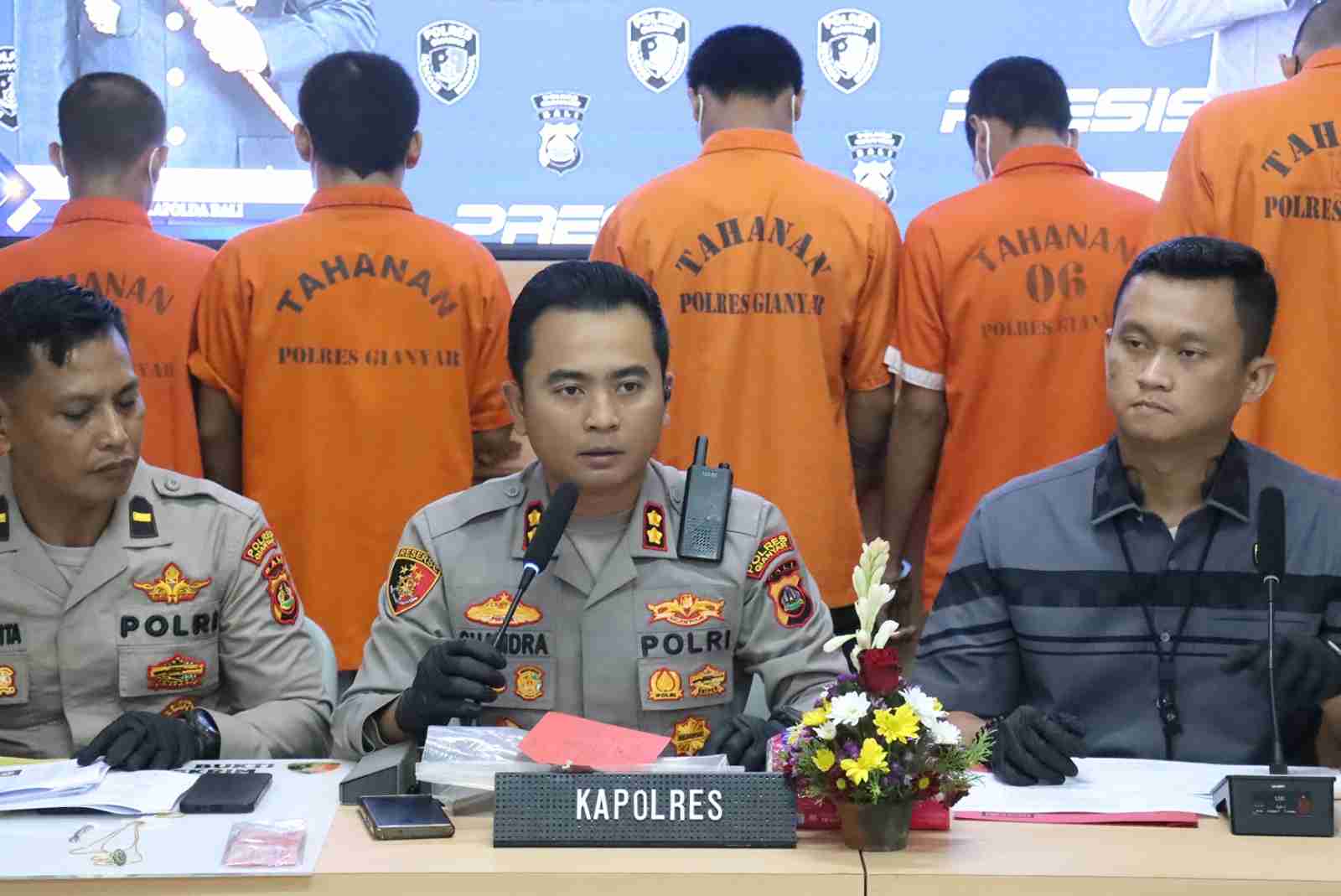 Polres Gianyar Ungkap 21 Kasus Kriminal, Curanmor Mendominasi