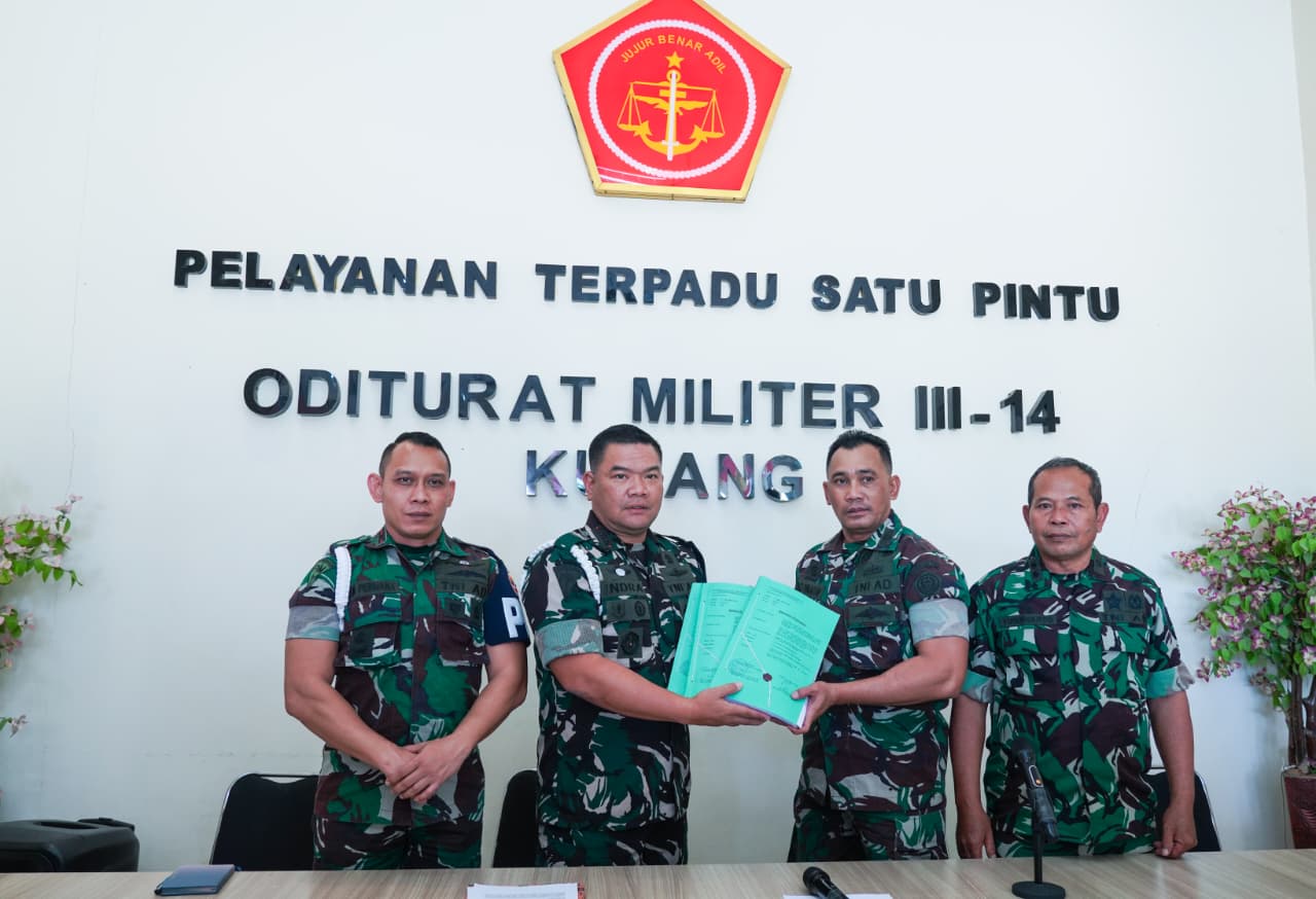 Berkas Perkara Penganiayaan Prada Lucky Diserahkan ke Oditurat Militer, 22 Tersangka Siap Disidang