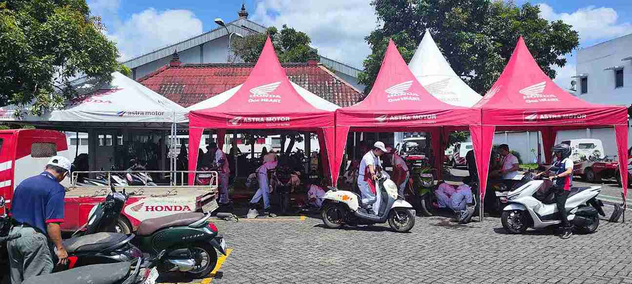 Astra  Motor Tangani Ribuan Motor Korban Banjir di Bali