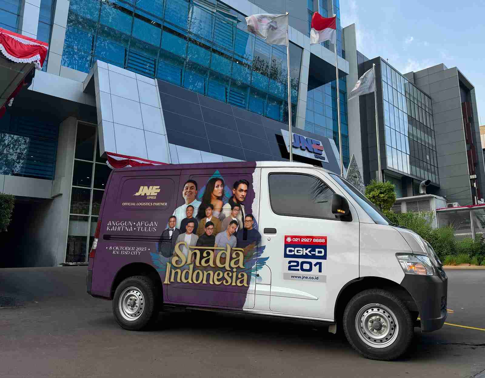 JNE Dukung Industri Kreatif, Resmi Jadi Mitra Logistik Konser Akbar Snada Indonesia