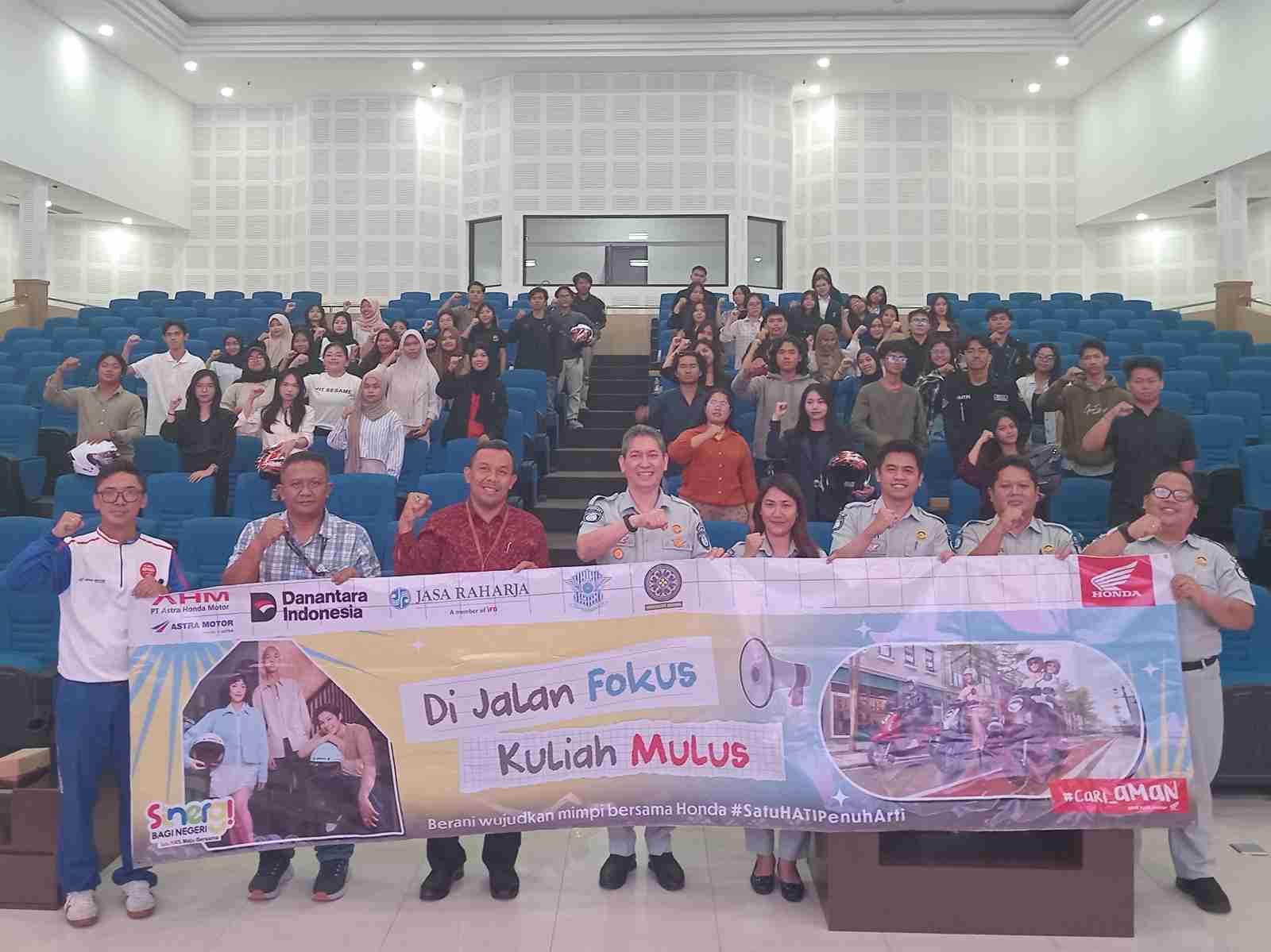 Astra Motor Bali, Polda, dan Jasa Raharja Kuatkan Kesadaran Cari Aman di Unud