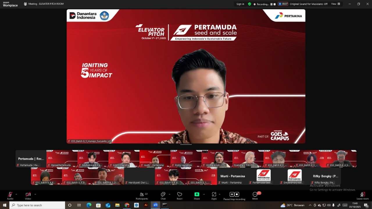 Pertamina Umumkan TOP 40 Peserta Pertamuda Seed & Scale 2025 Lanjut ke Babak Bootcamp