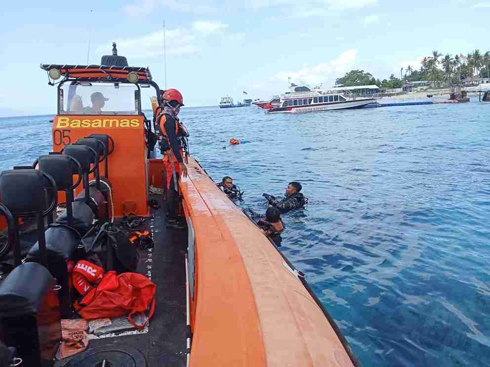 TIM SAR Cari Pekerja Bar Hilang saat Spearfishing di Perairan Nusa Penida