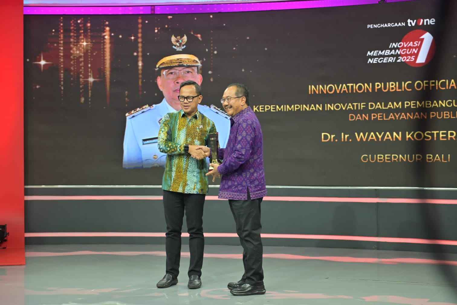 Gubernur Bali Raih Penghargaan Innovation Public Official Leader Berkat Kontribusi Inovatif dan Berkelanjutan