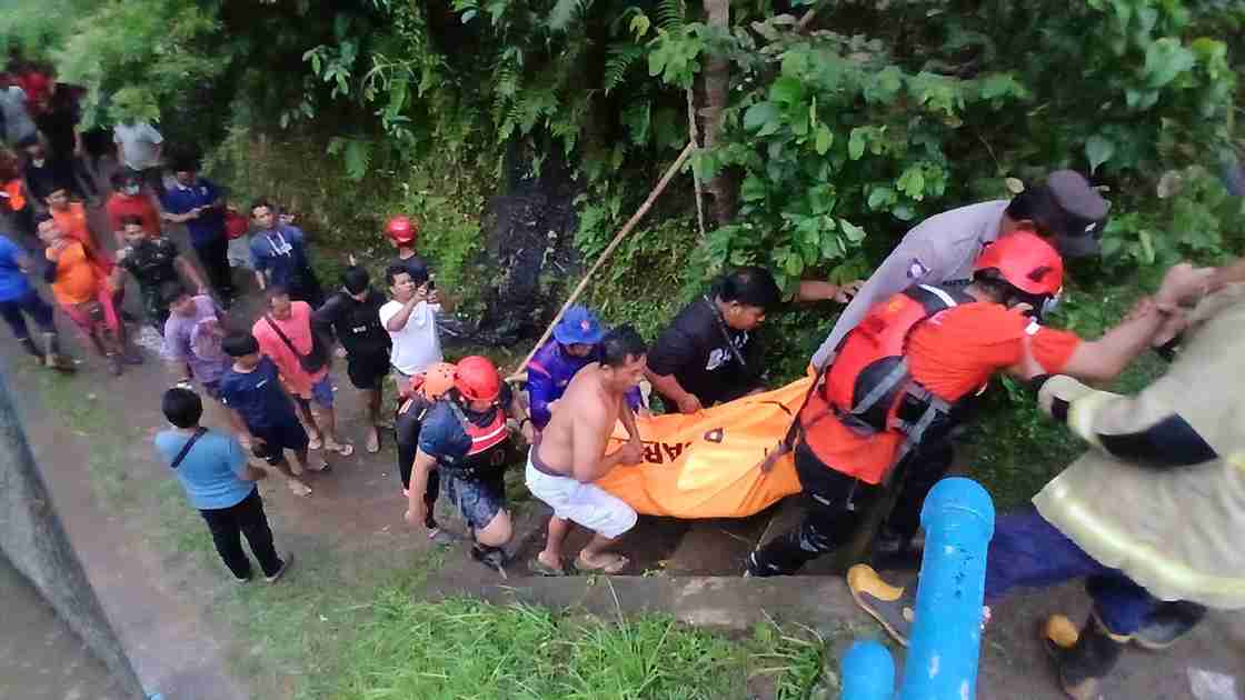 Remaja 14 Tahun Tewas Terseret Arus Bah di Dam Banjar Tegal Badung