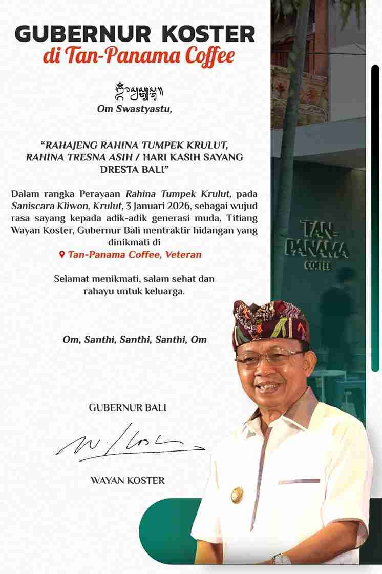 Rayakan Tumpek Krulut, Gubernur Koster Ajak Generasi Muda Maknai Kasih Sayang Lewat Kuliner Lokal