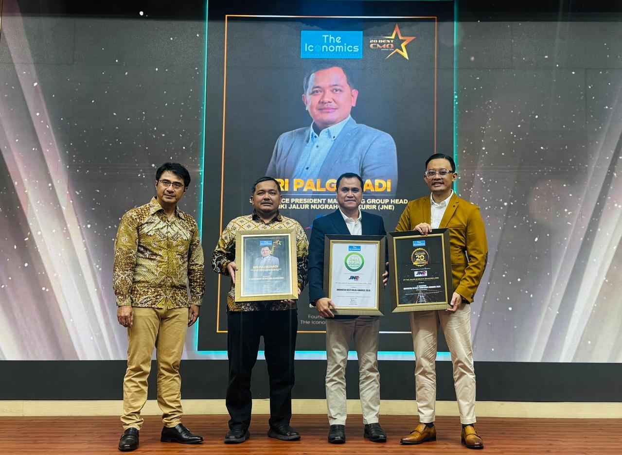 JNE Raih Tiga Penghargaan Bergengsi di Marketing & Halal Summit 2026