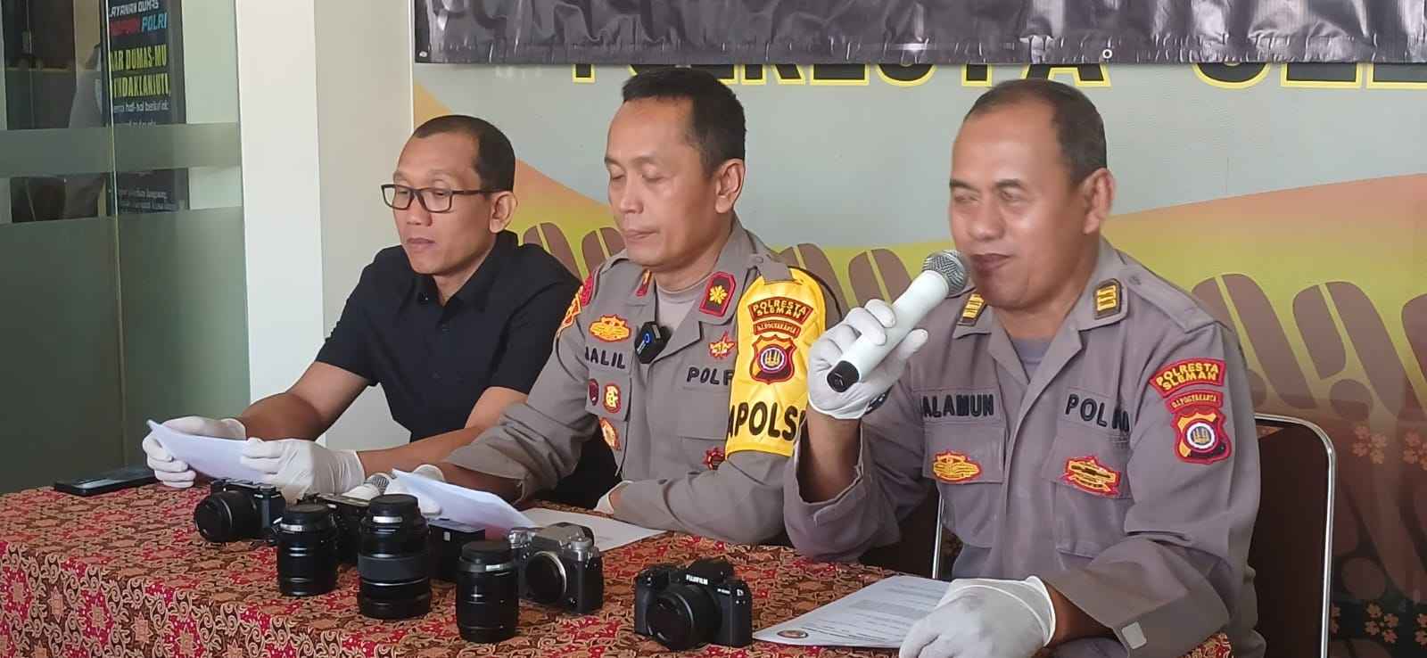 Polsek Depok Barat Ungkap Kasus Pencurian di Stand Fuji Film Ambarukmo Plaza