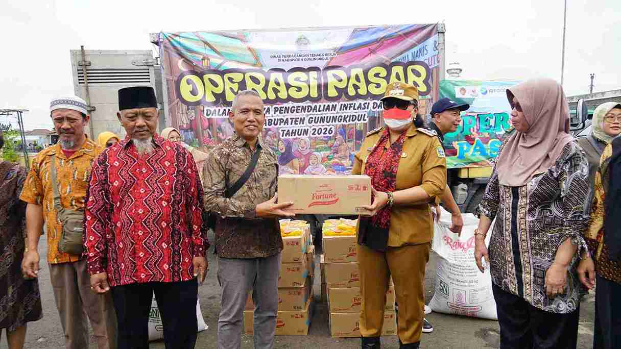 Pemkab Gunungkidul Gelontorkan 10 Ton Bahan Pokok, Jaga Harga Tetap Bersahabat Jelang Lebaran