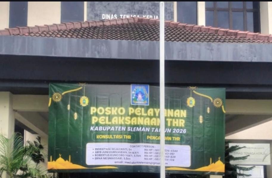 Disnaker Sleman Awasi Pembayaran THR Keagamaan Lewat Posko Aduan*