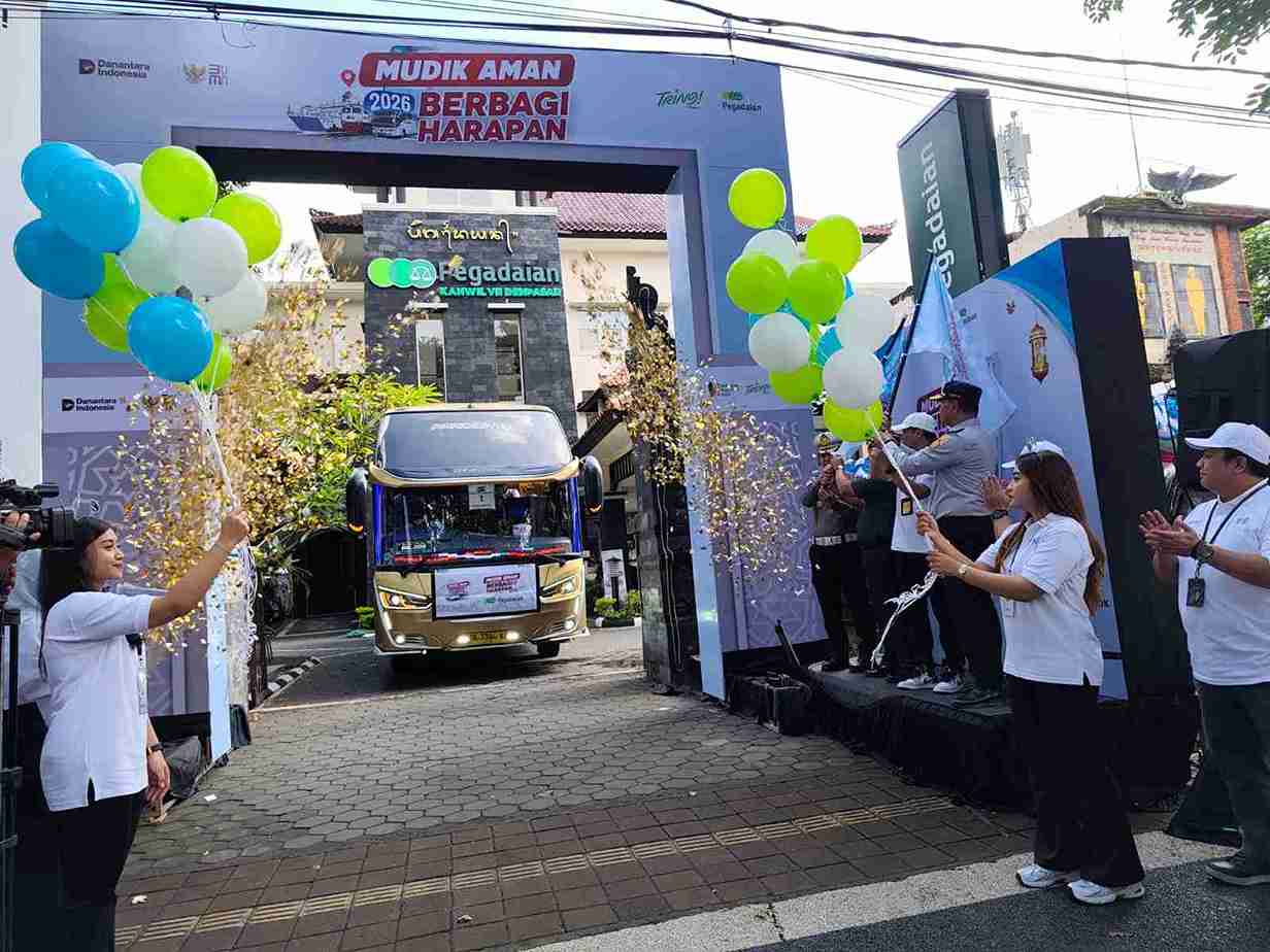 Pegadaian Denpasar Fasilitasi 250 Peserta Mudik Gratis 2026 ke Jawa dan Lombok
