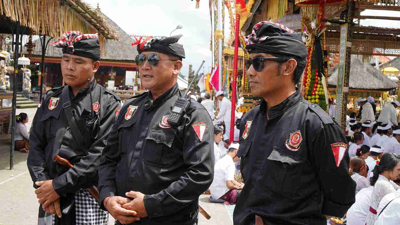 160 Pecalang Kawal Karya Ngusaba Kedasa di Pura Ulun Danu Batur