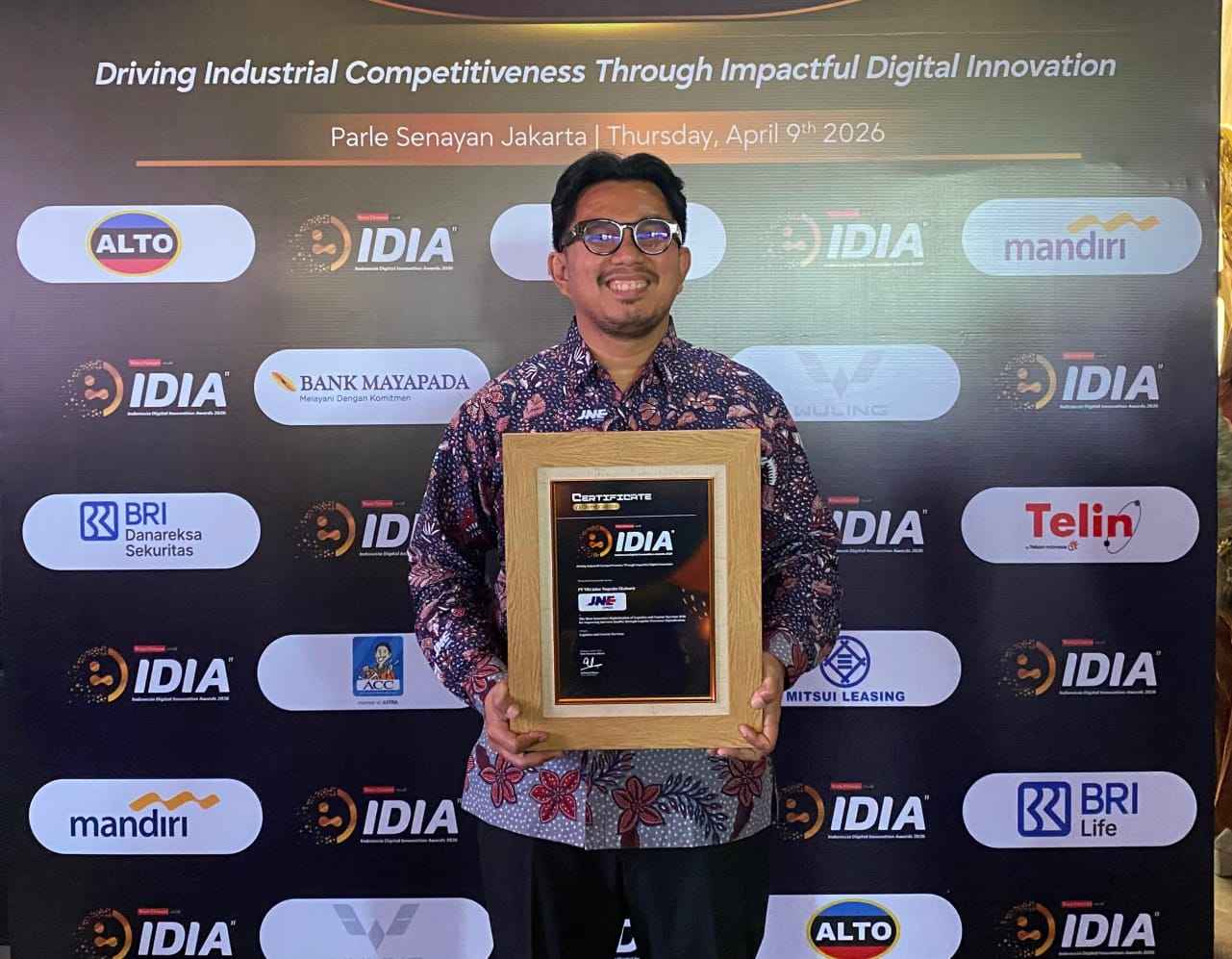 JNE Perkuat Transformasi Digital, Raih Penghargaan di Indonesia Digital Innovation Awards 2026