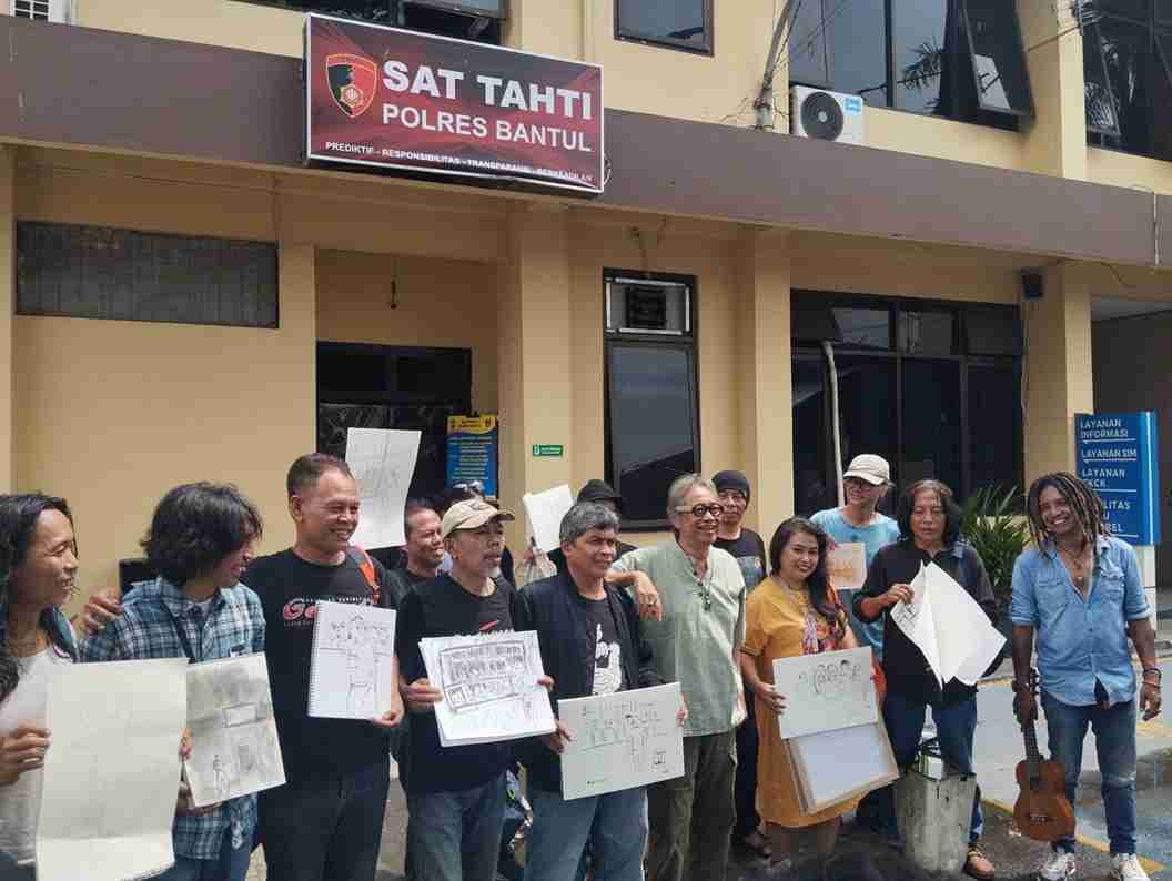 Butet Kartaredjasa Ajak Seniman Jogja Melukis dan Berbagi Empati di Ruang Tahanan