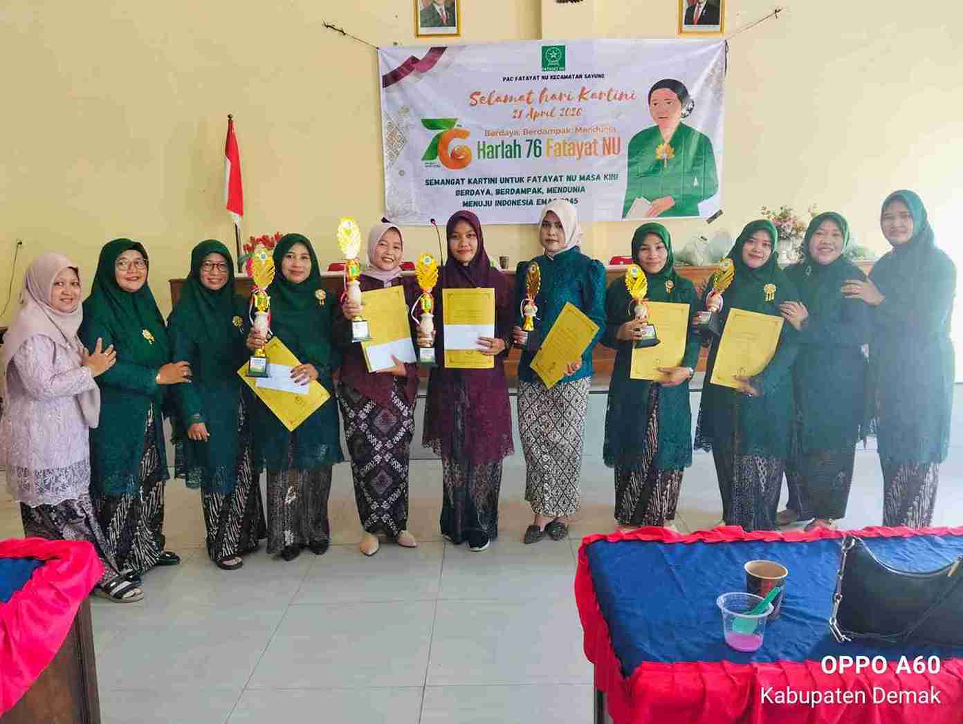 Fatayat NU Ranting Banjarsari Raih Juara 1 Lomba Video Kreatif Hari Kartini