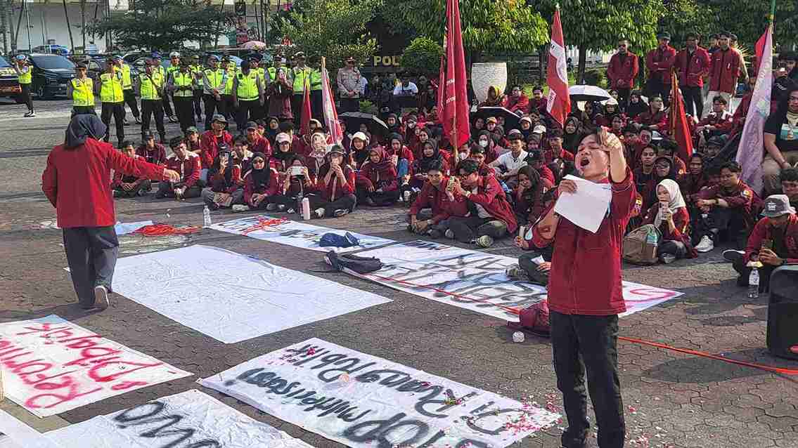 Ratusan Mahasiswa IMM DIY Gelar Aksi Protes, Soroti Program Pemerintah hingga Militerisasi