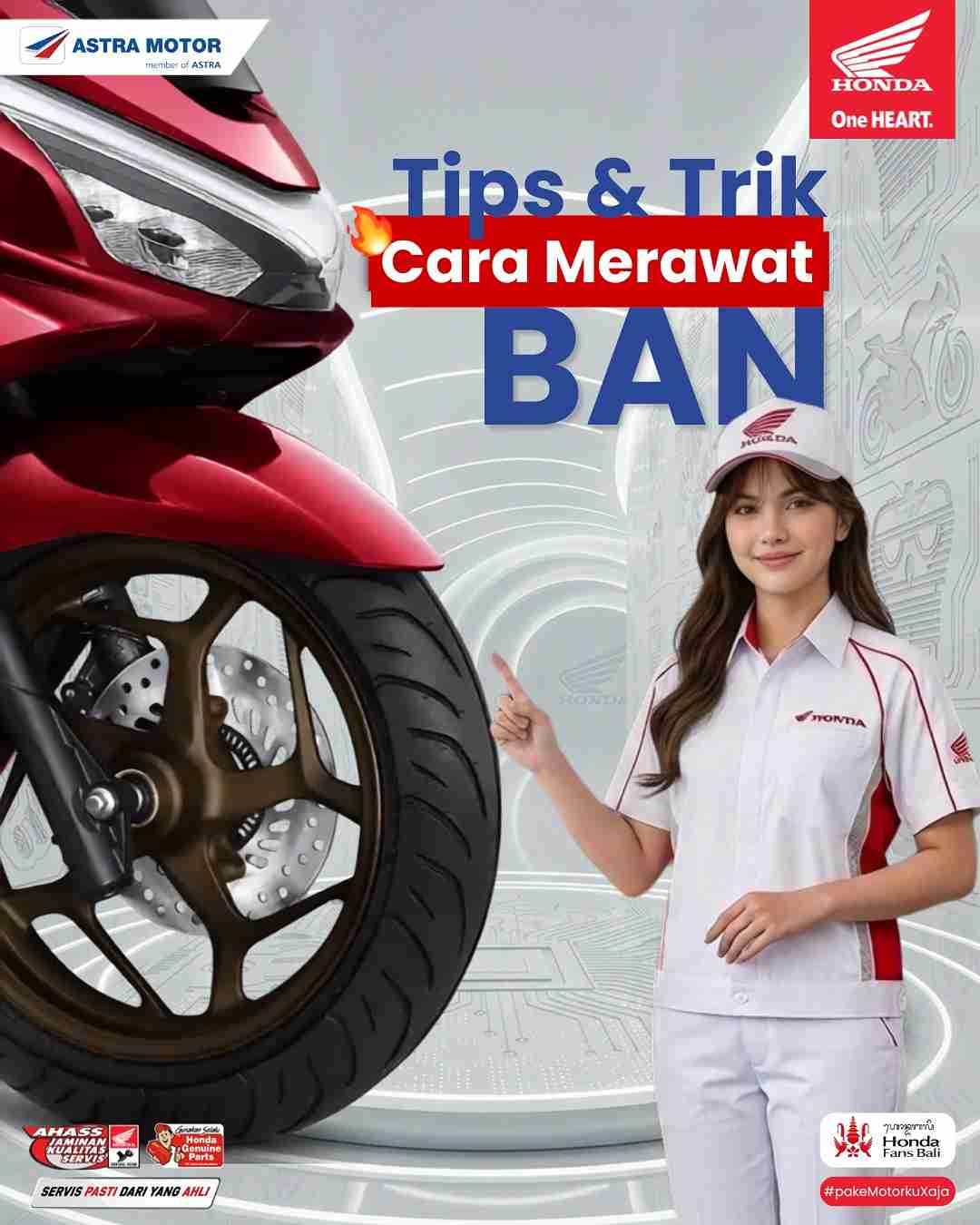 Ban Motor Sudah Mulai Botak? Astra Motor Bali Kasih Diskon 15 Persen, Cek Cara Klaimnya!