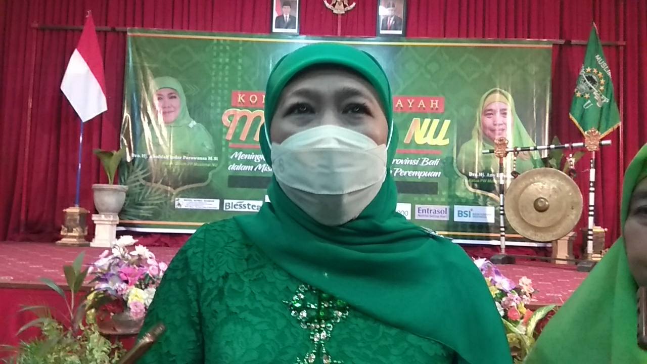 Bertemu Muslimat NU Bali, Gubernur Khofifah : Jangan Berikan Ruang Hoax dan Ujaran Kebencian