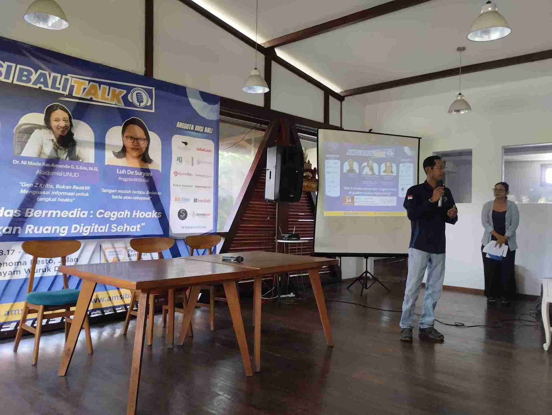 AMSI Bali Dorong Gen Z Kritis Hadapi Hoaks dalam Talkshow Ruang Digital Sehat