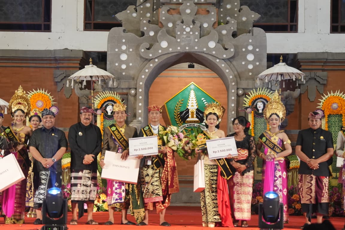 Jegeg Maha dan Bagus Wikrama Resmi Jadi Duta Wisata Tabanan 2026