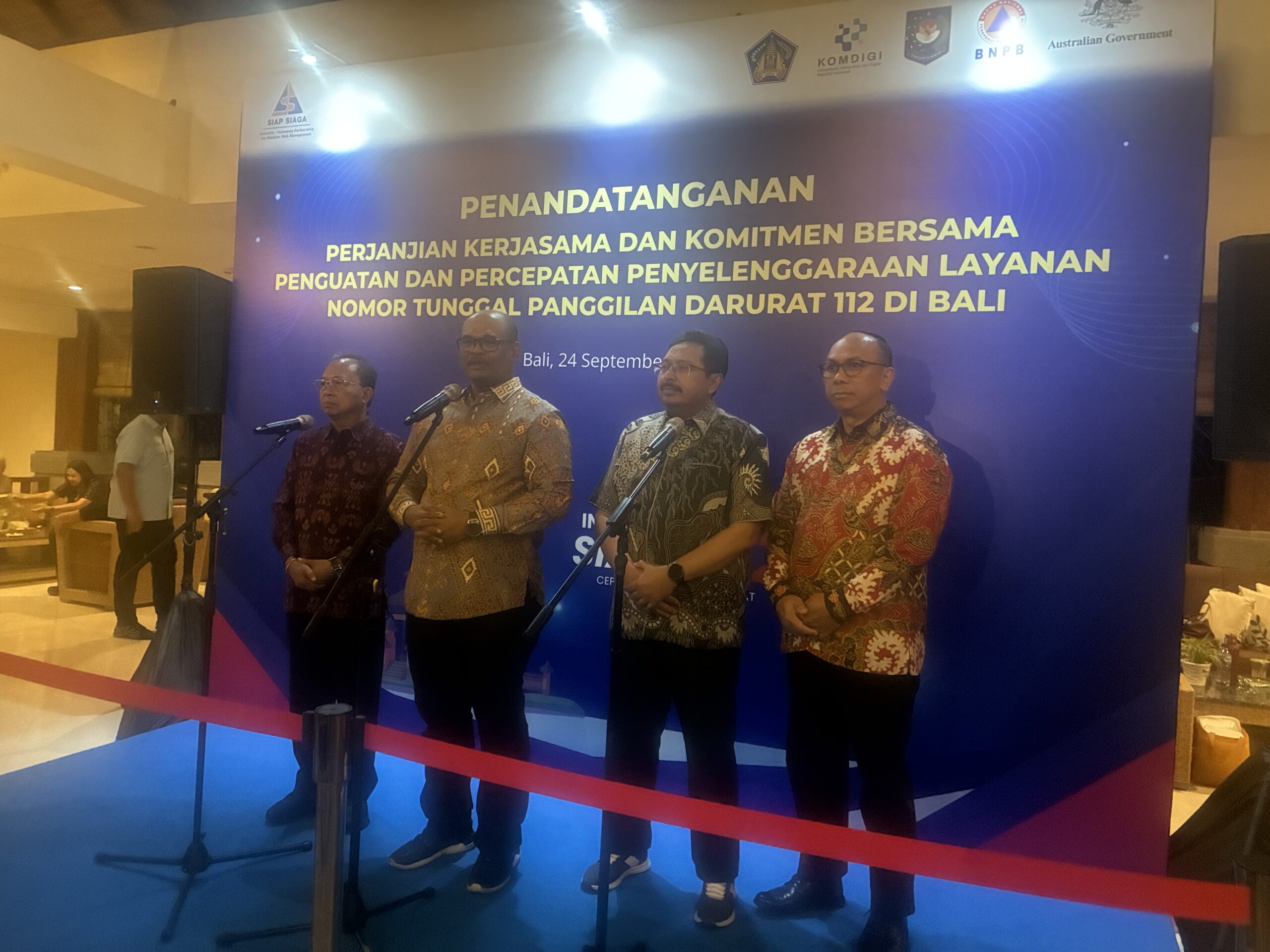 Bali Jadi Pionir Nasional, Kemendagri Dorong Penerapan Panggilan Darurat Tunggal 112 Melalui Dukungan Program SIAP SIAGA