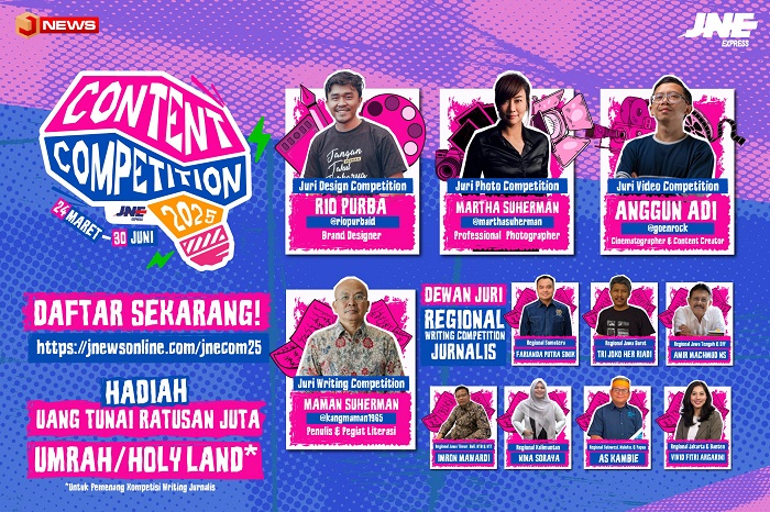 Bikin Konten Viral & Raih Hadiah Fantastis? Ikutan JNE Content Competition 2025!