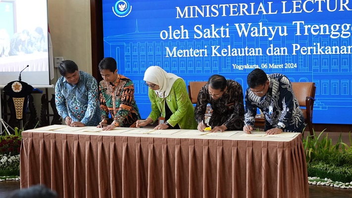 Dukung Program Prioritas Ekonomi Biru, KKP dan UGM Perkuat Kerja Sama Bidang Kelautan