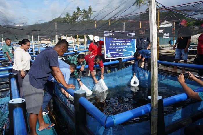 KKP Terus Kembangkan Usaha Pembudidaya Ikan Melalui ‘Smart Fisheris Village’ di Ambon