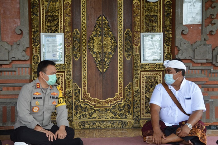 Bertemu Tokoh Masyarakat Penebel, Kapolres Tabanan Ingatkan Prokes