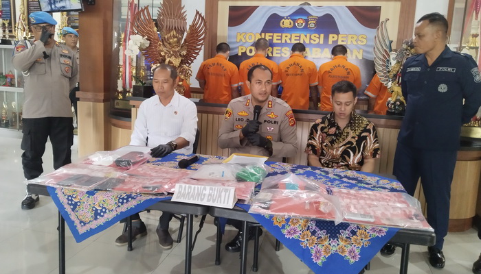 Polres Tabanan Ungkap 6 Kasus Narkoba, Tahan 7 Tersangka