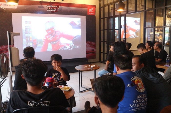 Keseruan Komunitas Honda Bali Dukung Pembalap Indonesia di MotoGP Mandalika