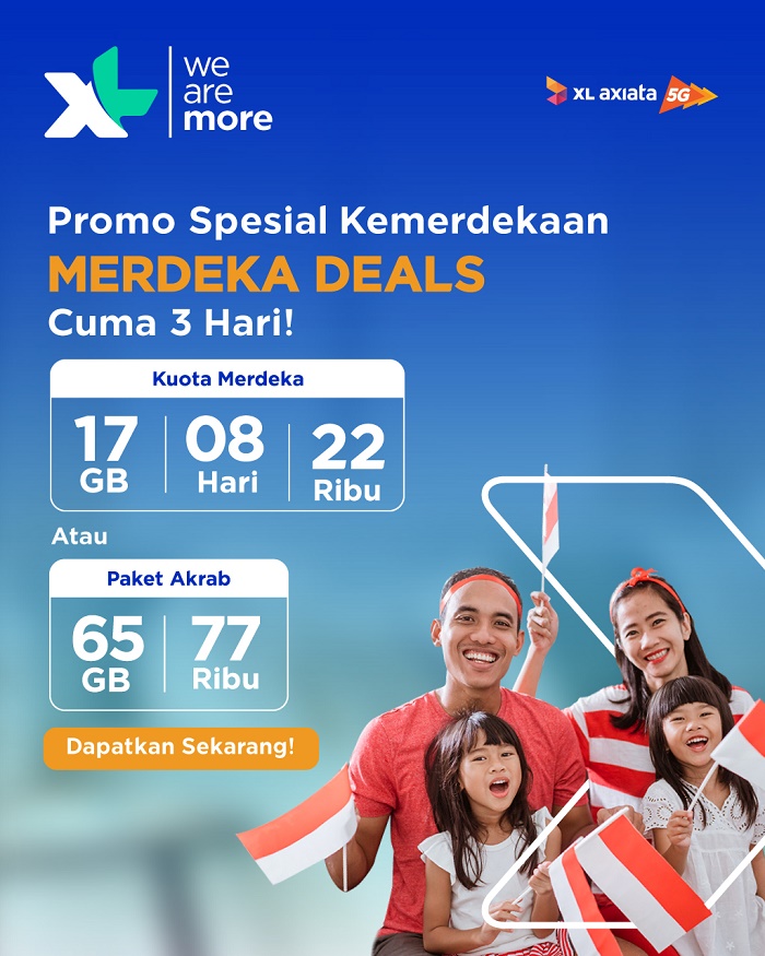 HUT RI ke-77 Tahun, Banjir Promo bagi Pelanggan XL Axiata