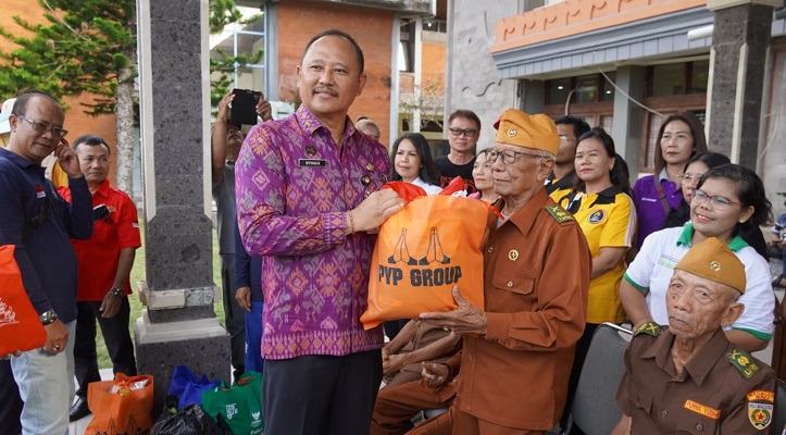 Pemprov Bali ‘Ngrombo’ Baksos, Bersama Ormas Sasar Veteran, Anak Yatim hingga Penyandang Disabilitas