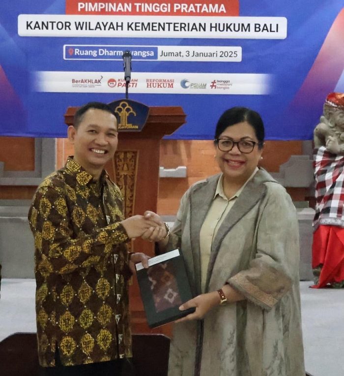 Gantikan Pramella Yunidar Pasaribu, Wahyu Eka Putra Jabat Kakanwil Kemenkum Bali
