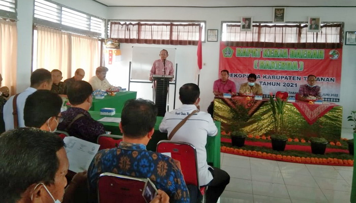 Dekopinda Tabanan Gelar Rakerda