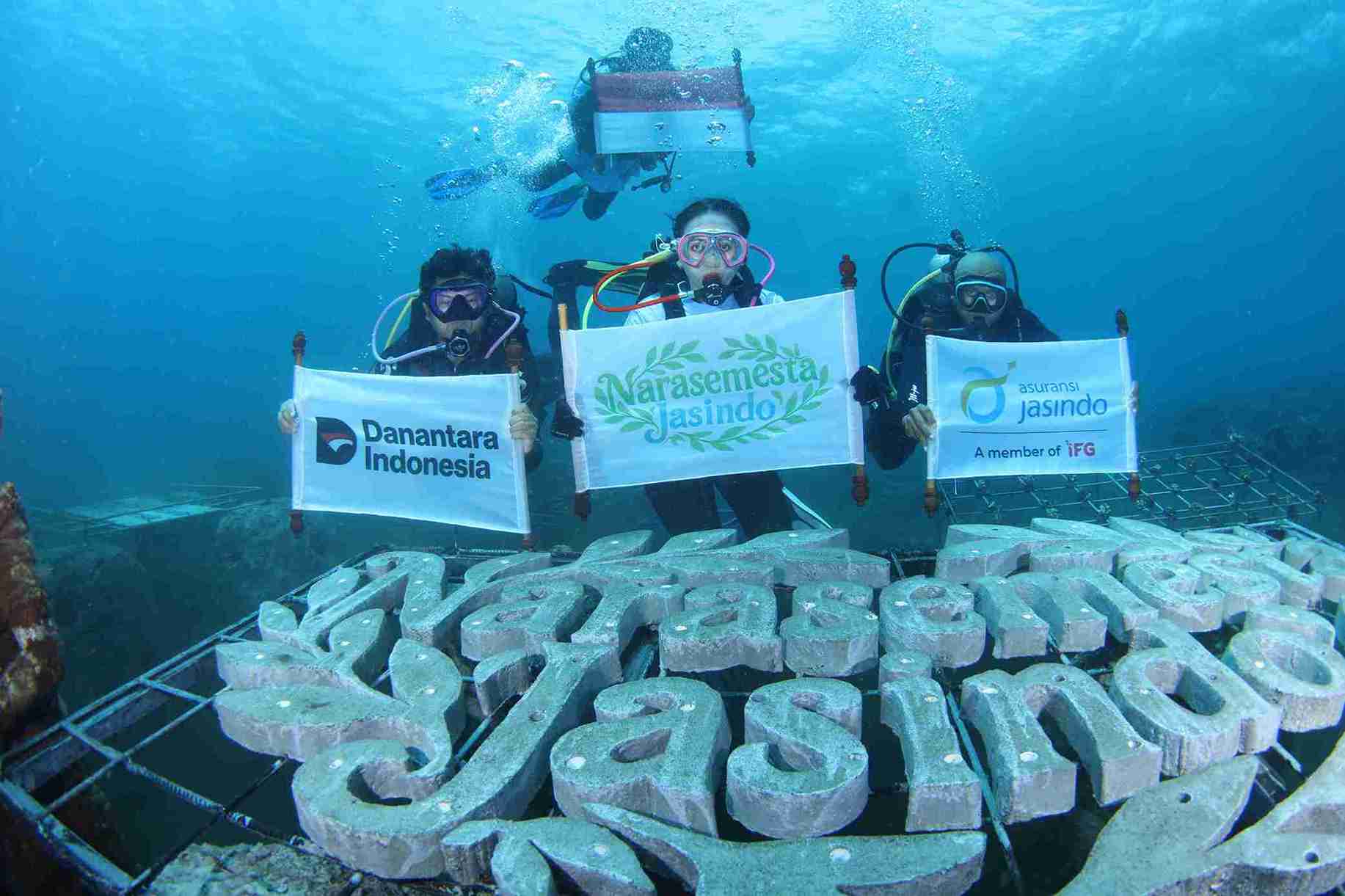 Jasindo Tanam Terumbu Karang di Tulamben, Perkuat Komitmen Konservasi dan Ekowisata