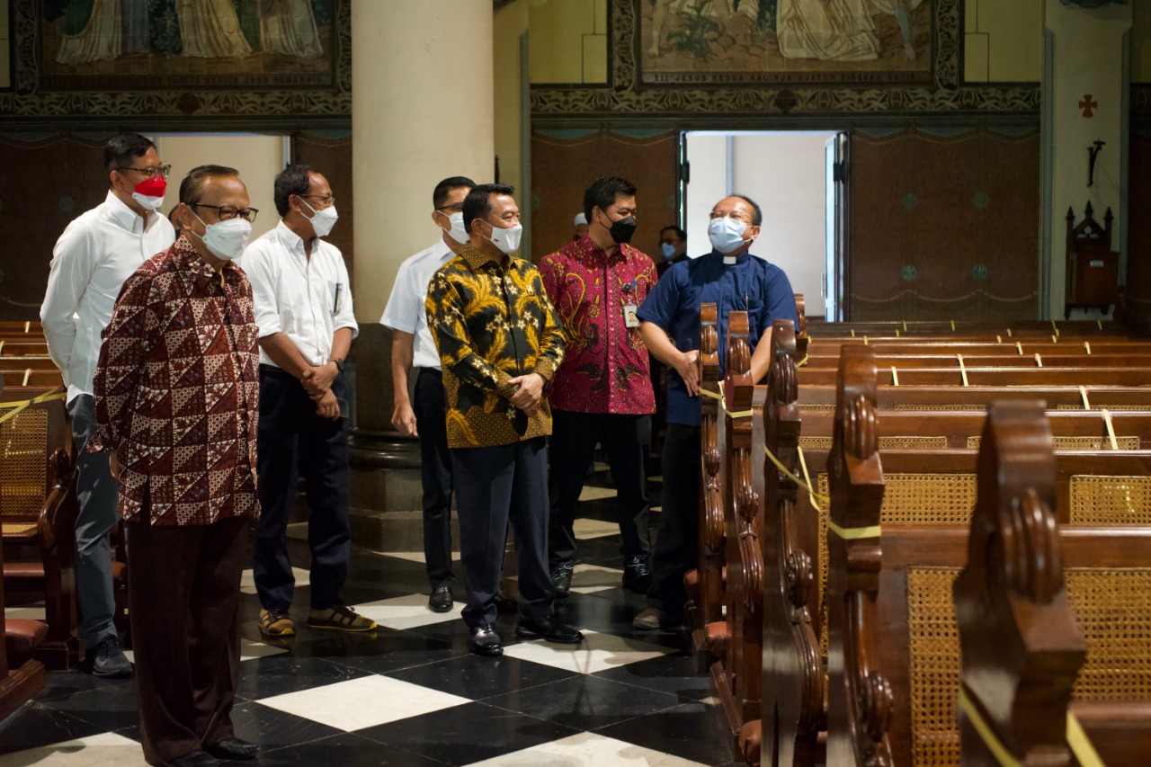 KSP Moeldoko Temui Kardinal Romo Haryo Terkait Kebijakan Nataru