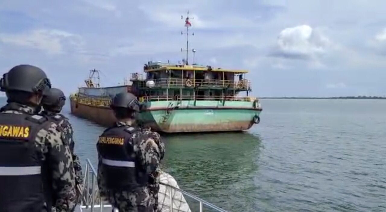 KKP Hentikan Penambangan Pasir Laut Ilegal di Perairan Pulau Rupat Kepulauan Riau