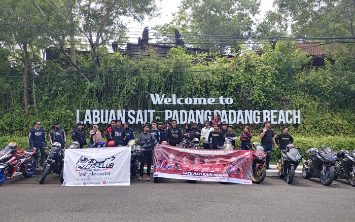 Sunmori hingga Nobar, Komunitas Honda CBR Bali Dukung Pembalap Indonesia di Mandalika