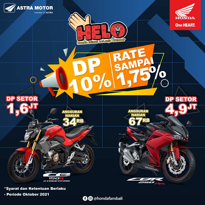 Ingin Miliki Kendaraan Impian, Nikmati ‘Helo’ Promo Honda Hemat Belanja Oktober