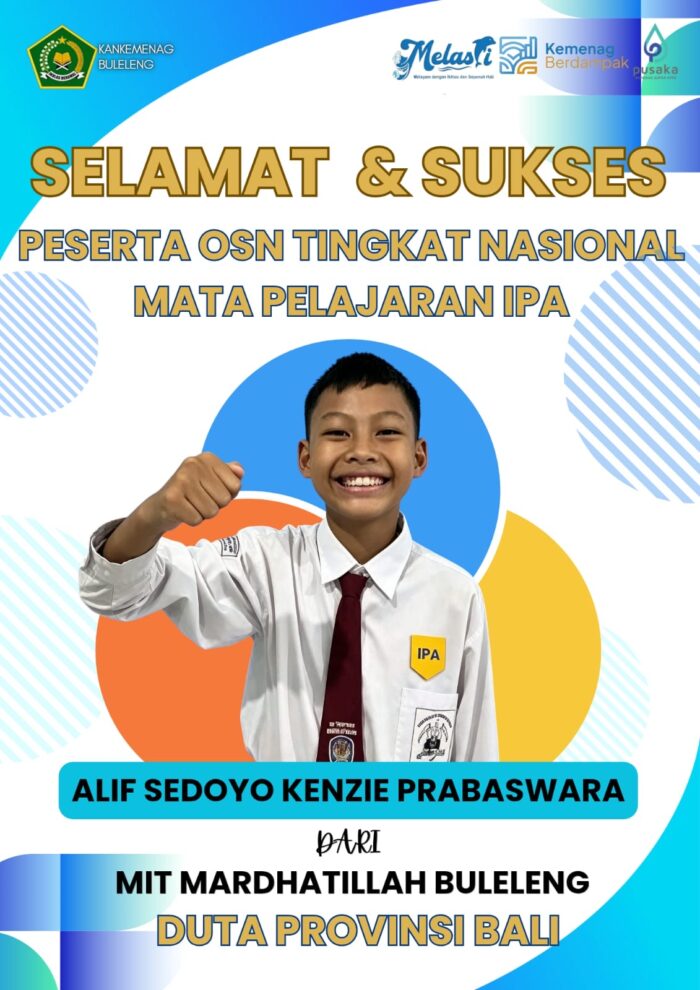 Dua Siswa Madrasah Buleleng Ukir Sejarah, Siap Wakili Bali di OSN Nasional 2026